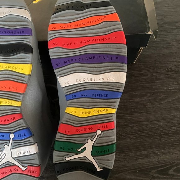 Wolf Grey Air Jordan Retro 10 - Picture 7 of 10